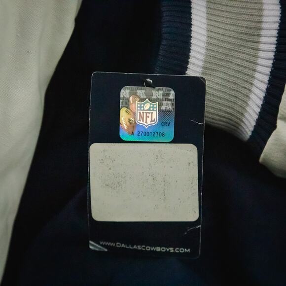 Dallas Cowboys NFL Super Bowl Championship Size XL Blue White Varsity Jacket NEW - Picture 8 of 11